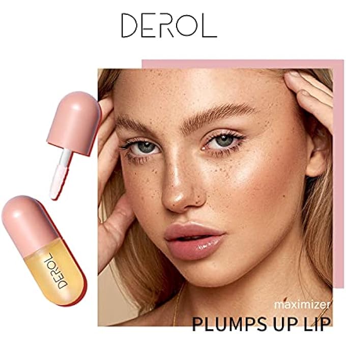 DEROL LIP MASK LIP PLUMPER LIP PLUMPING BOOSTER PLUMP LIP PLUMPING BOOSTER NATURAL LIP PLUMPER LIP PLUMPING LIP GLOSS BEAUTIFUL FULLER ULTRA-HYDRATING NOURISHING SMOOTH (TRANSPARENT, B) - Image 4